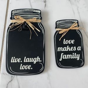 Cute mason jar sign decor